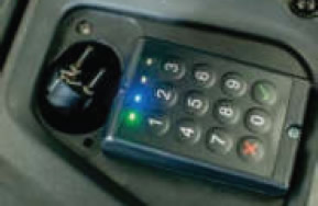 Nexen APRS16N 1600kg reach stacker PIN code panel